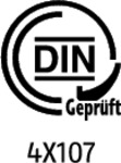 DIN geprüft - 4X107